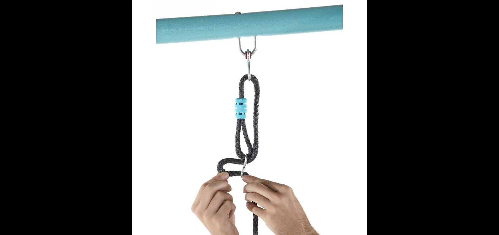 Premium Metall Schaukelset mit Nebelsprühfunktion, Outdoor-Schaukelset, Kinder, Einzelschaukel, Tellerwippe - 2