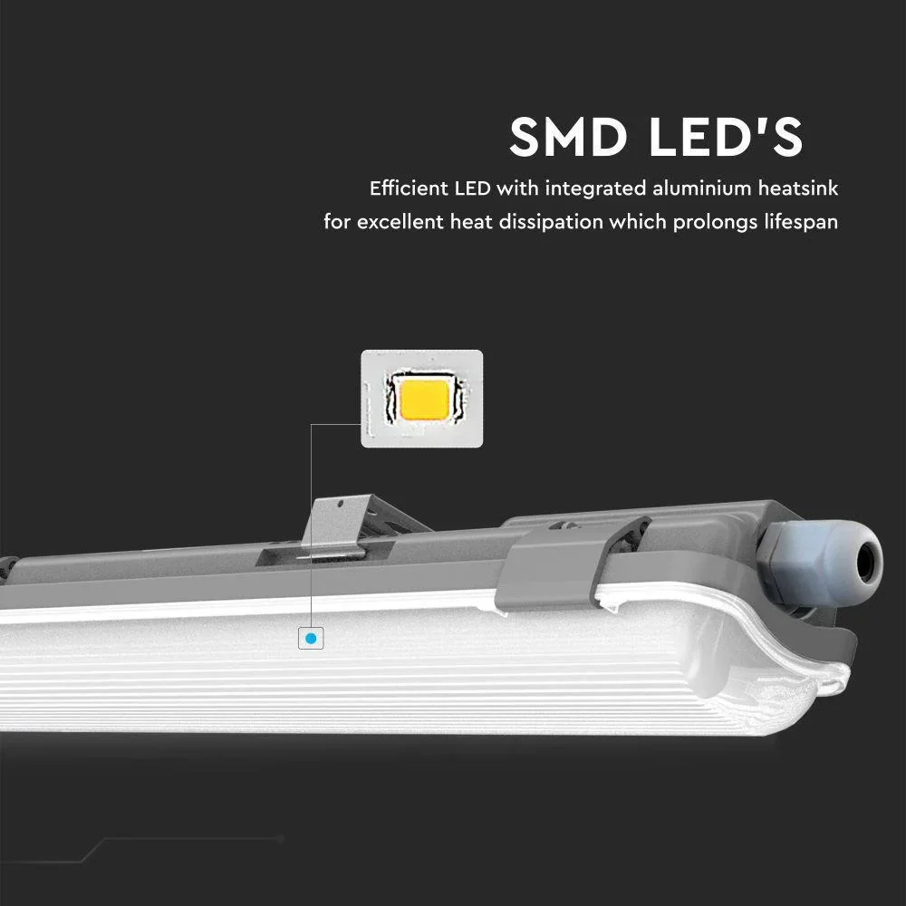 LED-Leuchtstofflampe 60cm - 10W - 6400K - 850 Lumen - IP65 - 2