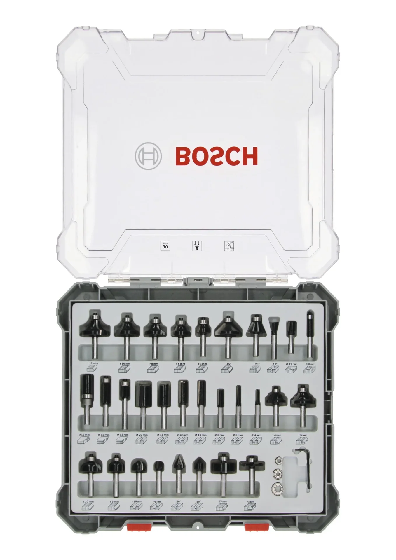 Mixed Fräser Set 6 mm Schaft 30-teilig - 5