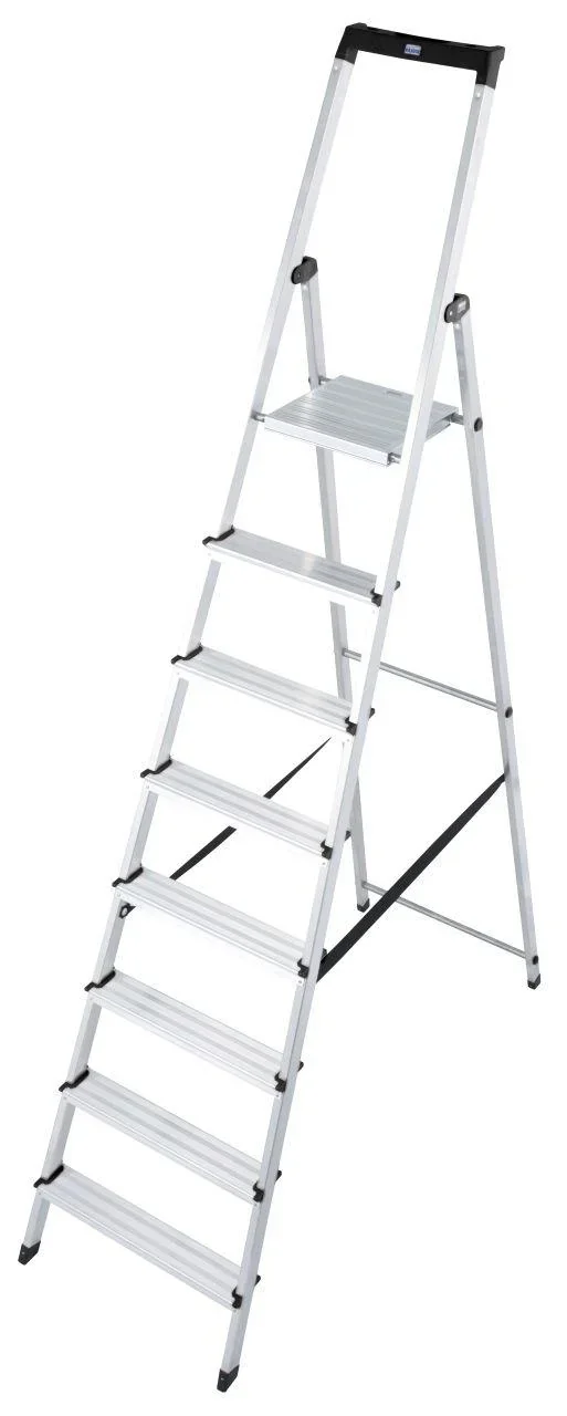 Stufen-Stehleiter mit 7 Stufen plus Plattform - 0