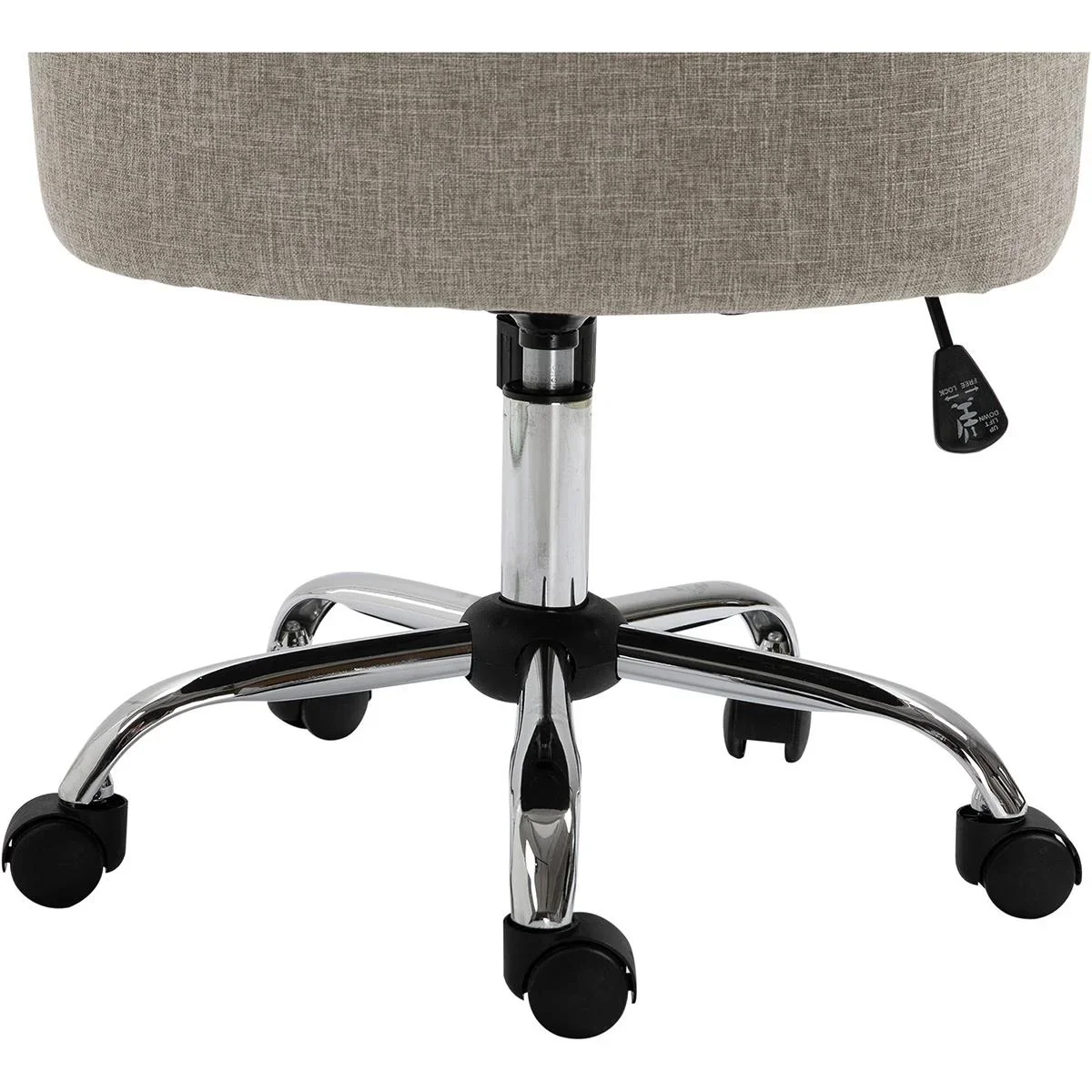 Polsterstuhl mit Chesterfield-Lehne hellgrau - 4