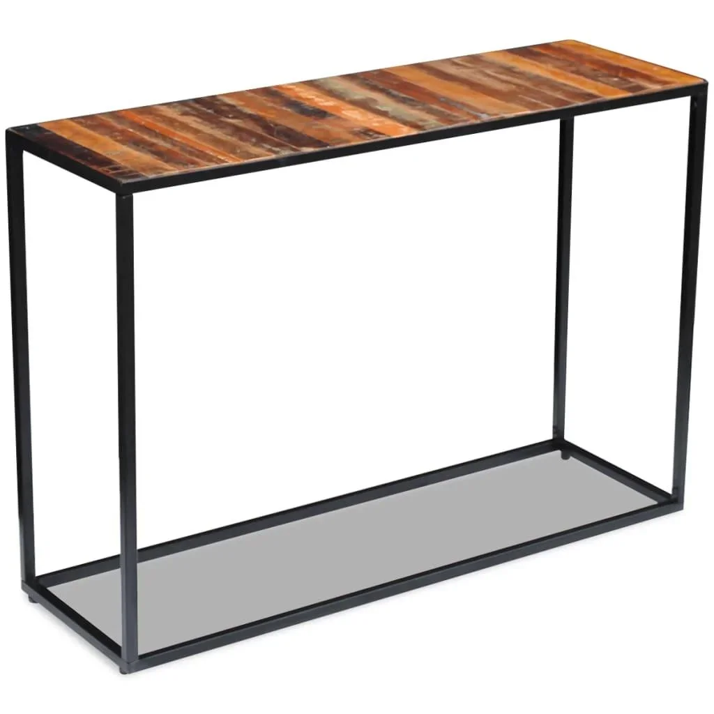 Wandtisch 110x35x76 cm aus massivem recyceltem Holz - 3