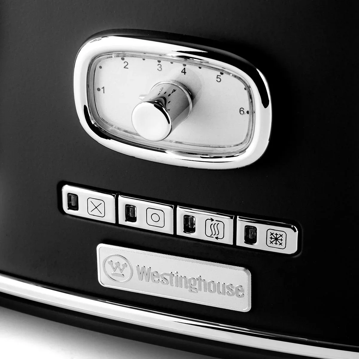 Retro-Toaster - 4-Scheiben-Toaster - Schwarz - 0