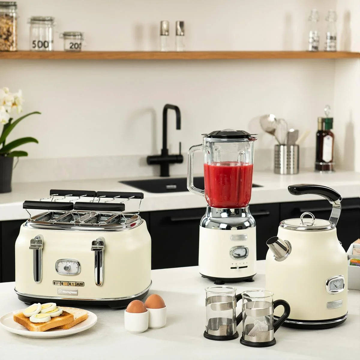 Retro Blender - Smoothie Maker - Weiß - 3