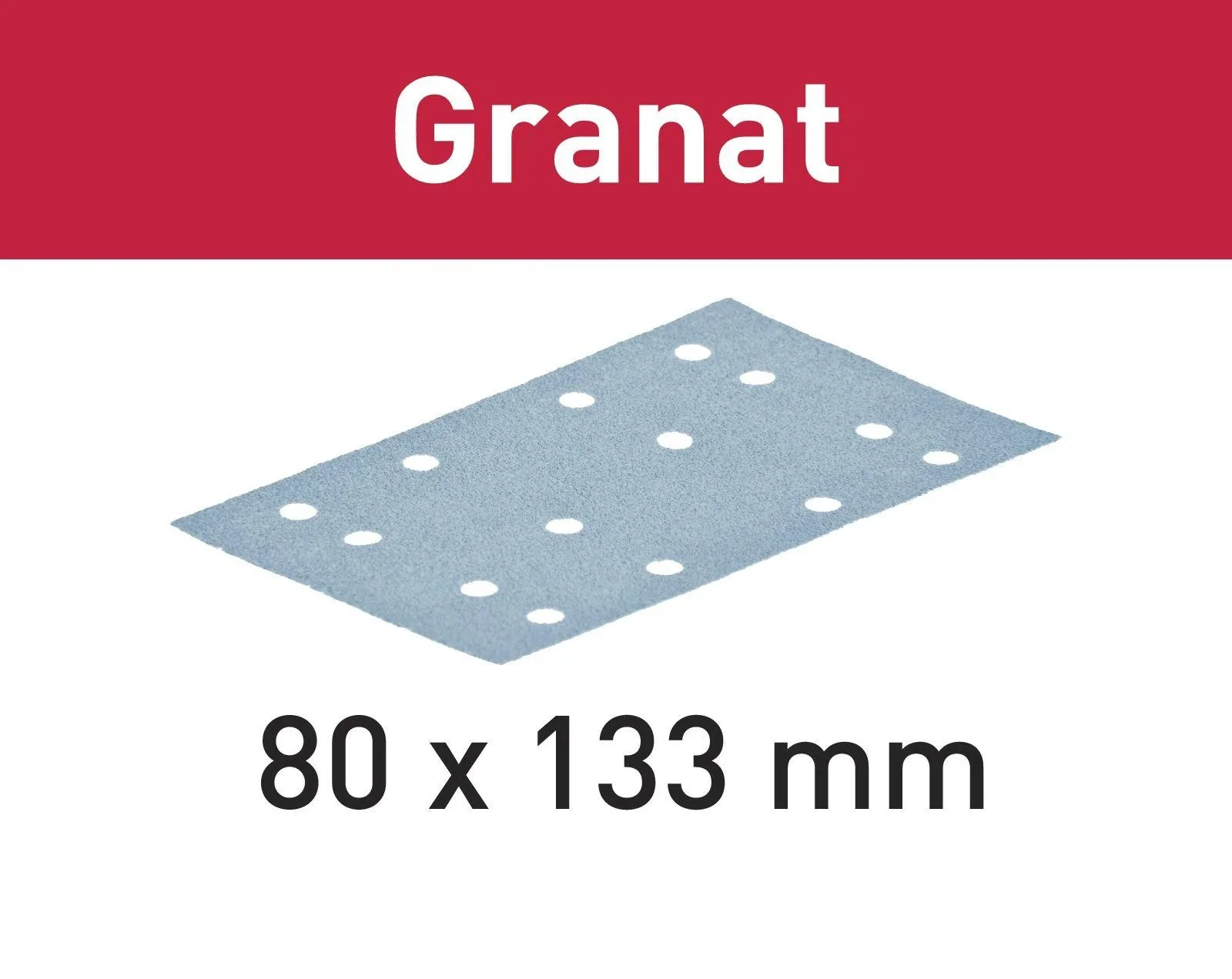 Schleifstreifen STF 80 x 133 P180, 100 Stück - 2