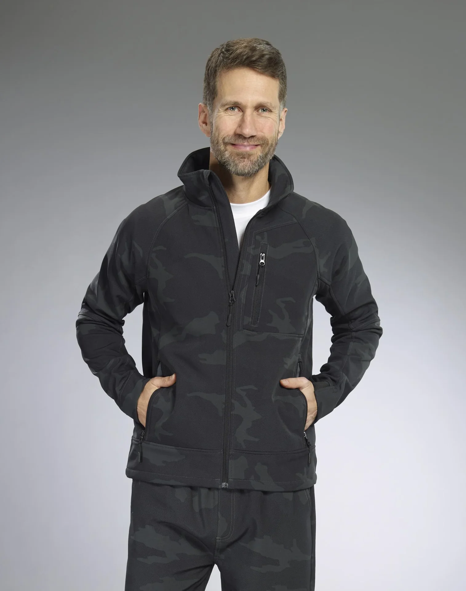Softshelljacke, Farbe camouflage, Gr.M - 0