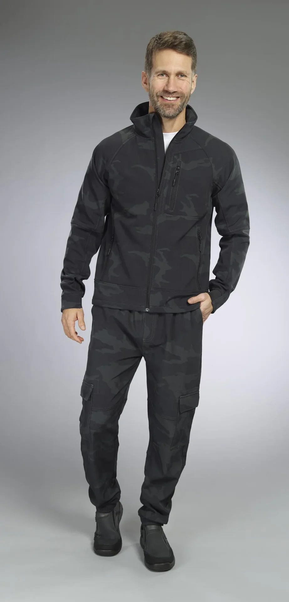 Softshelljacke, Farbe camouflage, Gr.M - 4