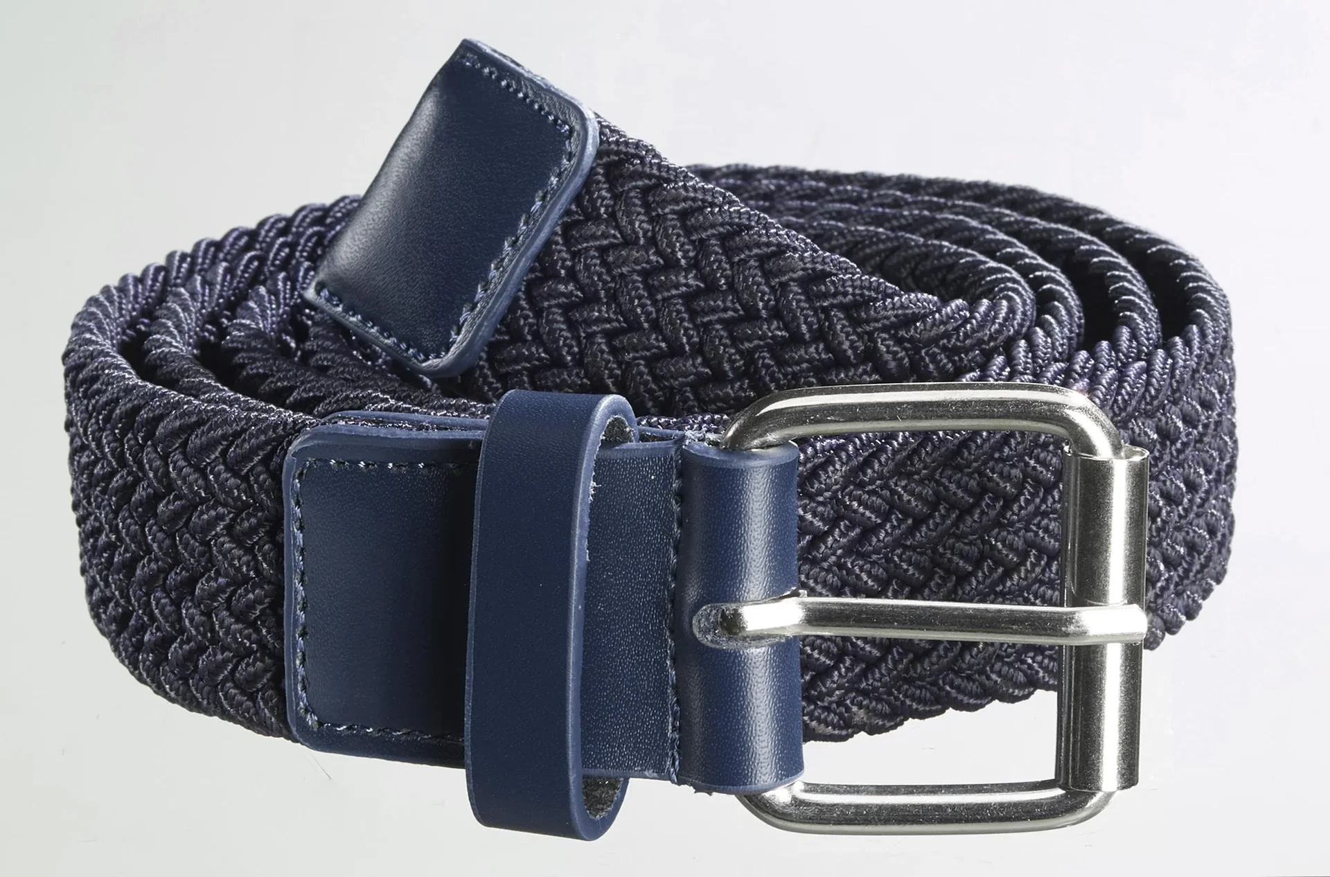 Stretch-Gürtel für Herren, superelastisch 3cm Breit, Farbe marine - 0