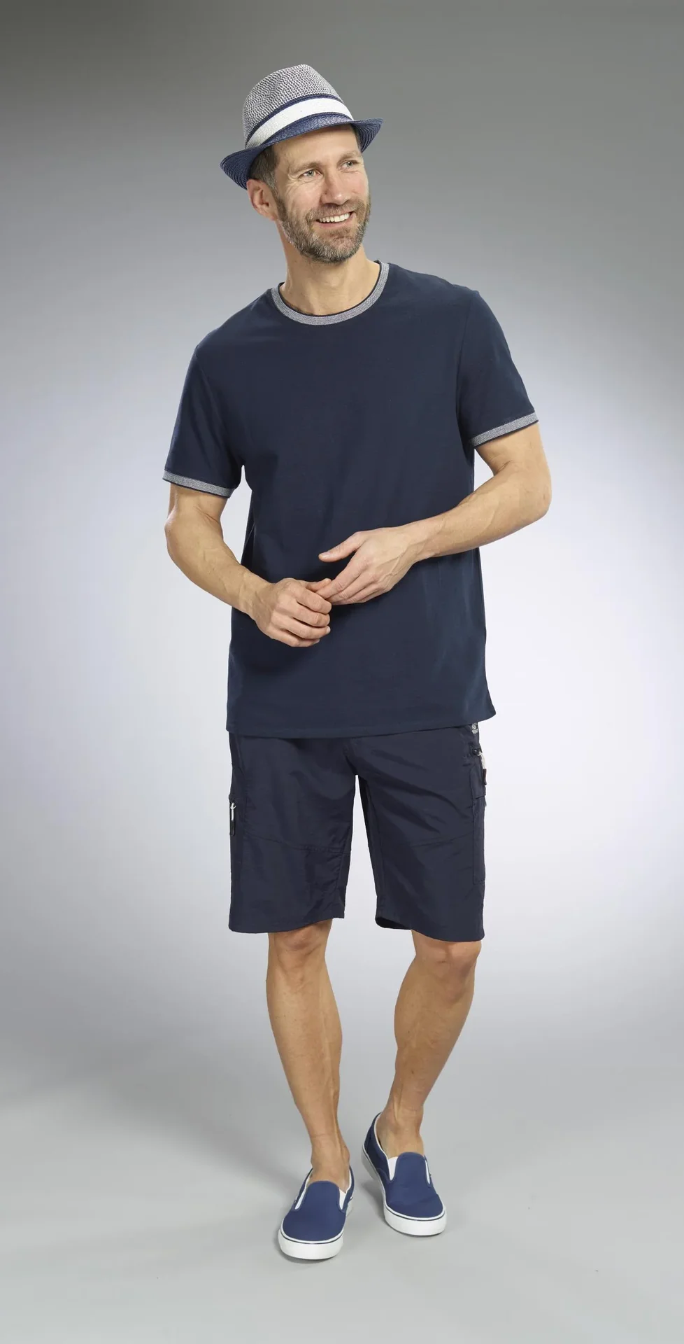 Stretch-Gürtel für Herren, superelastisch 3cm Breit, Farbe marine - 6