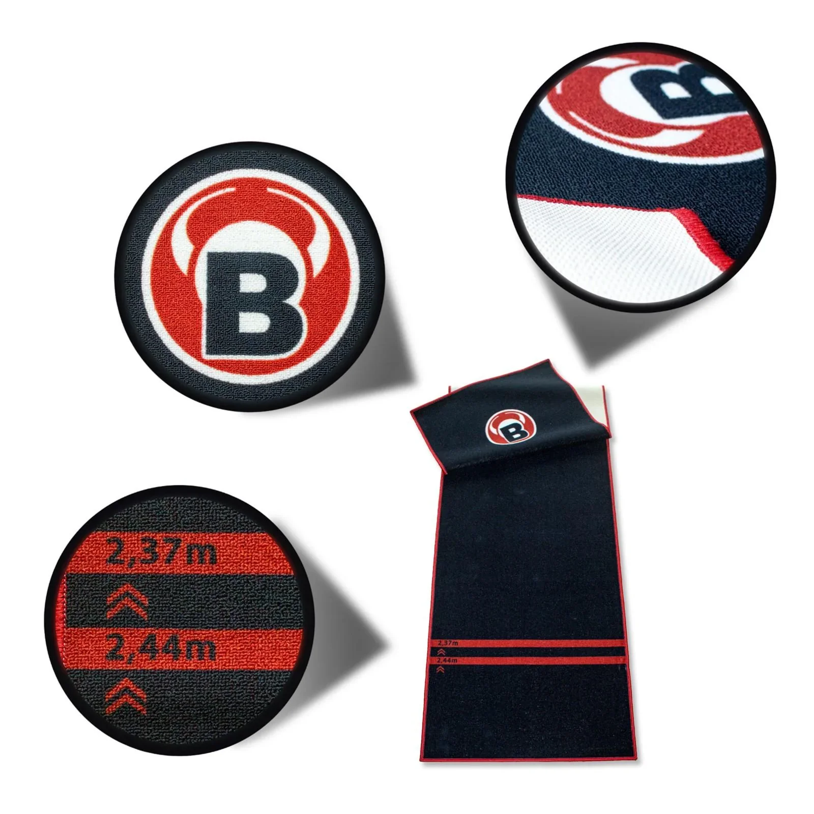 Dartteppich "170" Schwarz - 1