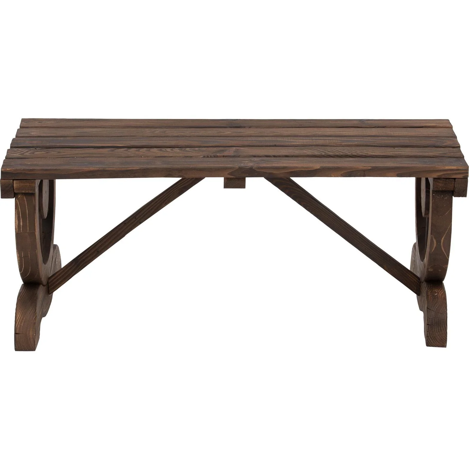 Sitzbank im Wagenrad-Design - 4