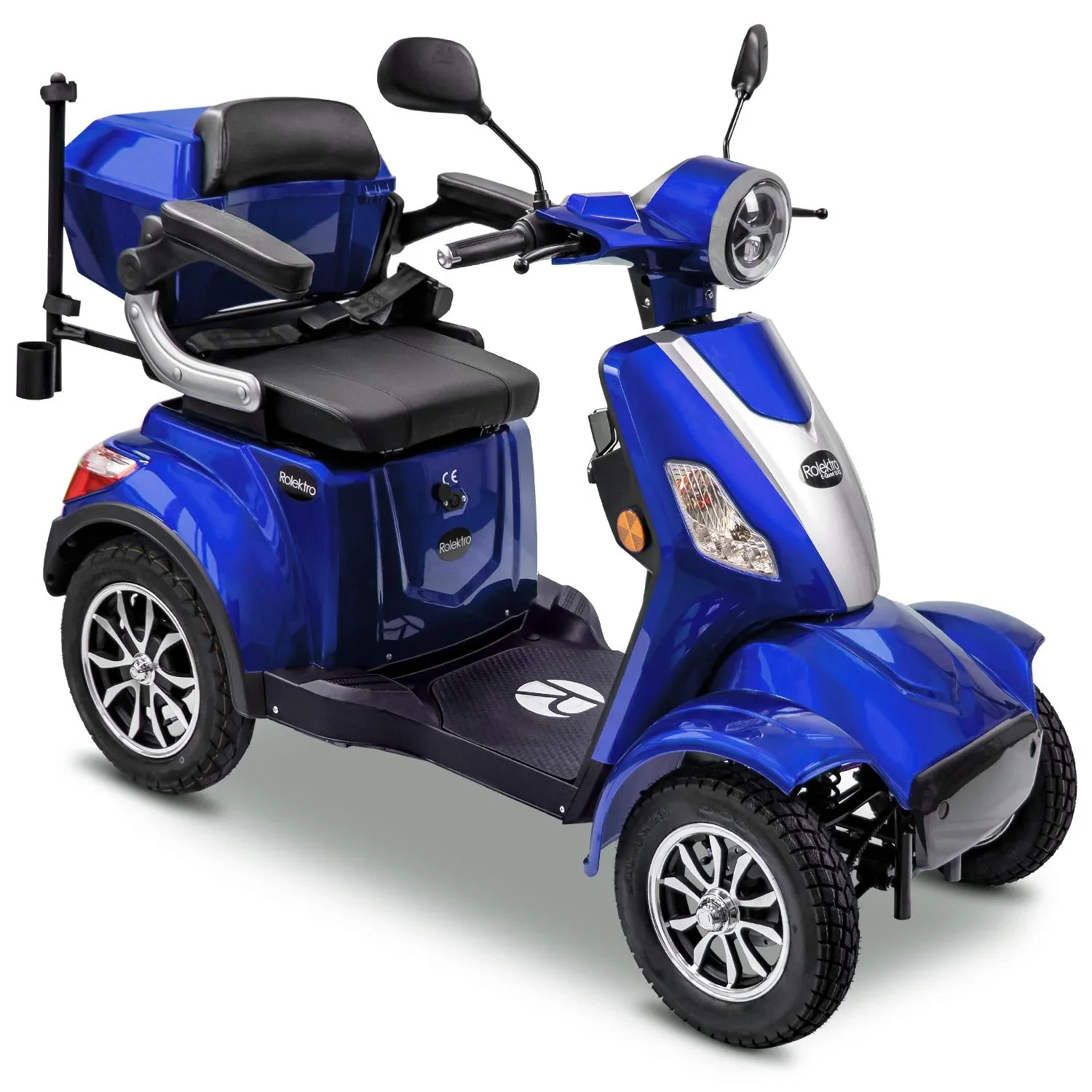 E-Quad 25 V3 Lithium Blau, 1.000 Watt + Getränkehalter - 1