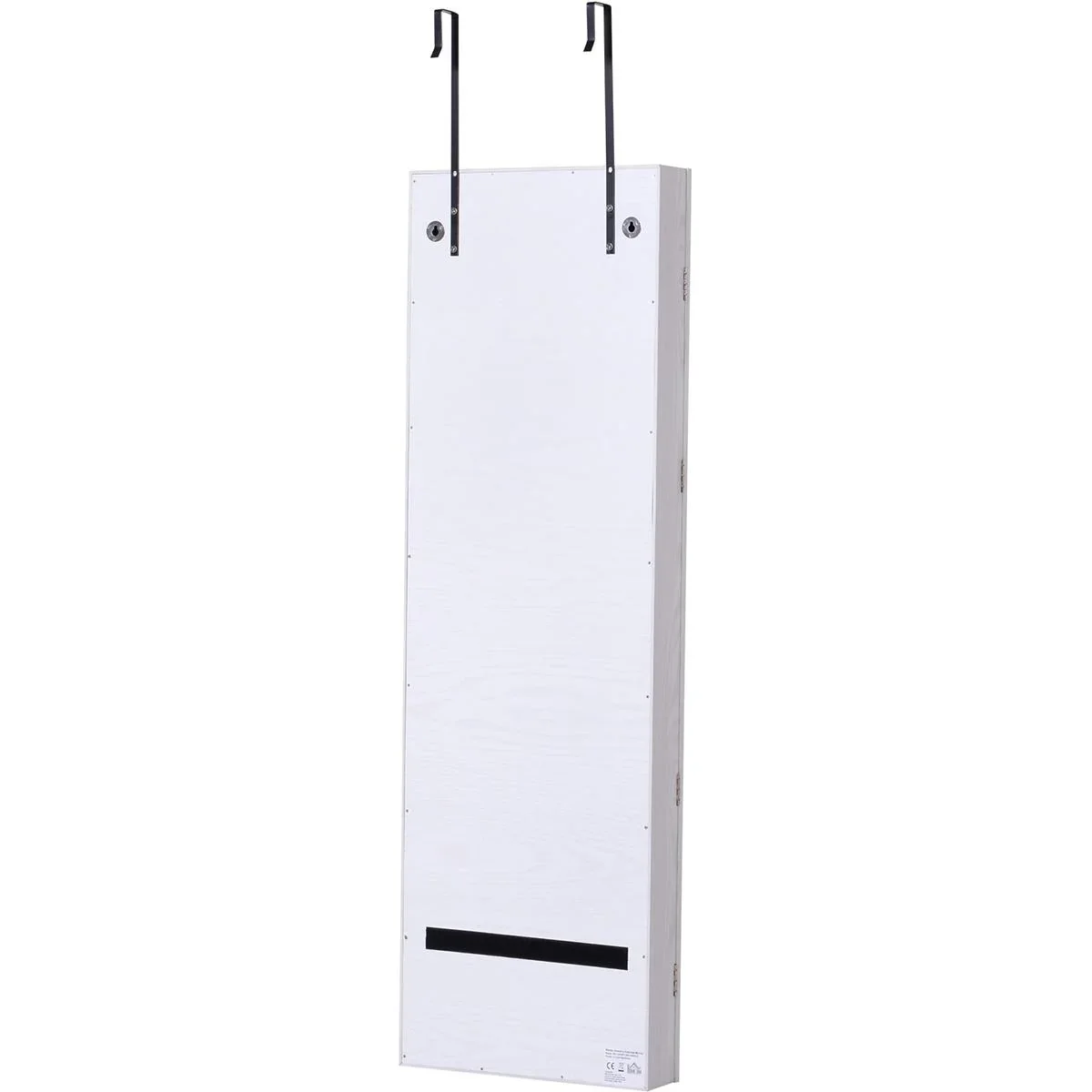 LED Schmuckschrank mit Spiegel hellgrau - 1