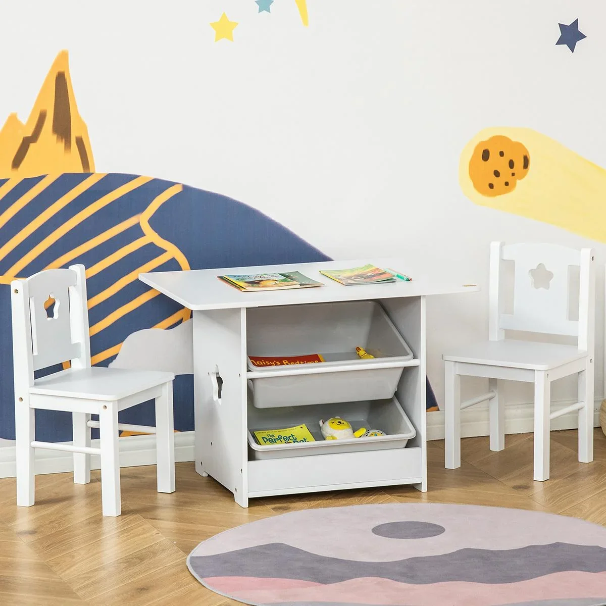 Kindersitzgruppe 71 cm x 48 cm x 49,5 cm - 0