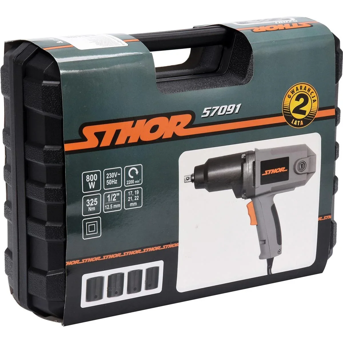 STHOR Elektro-Schlagschrauber - 800W - 325 Nm - 3