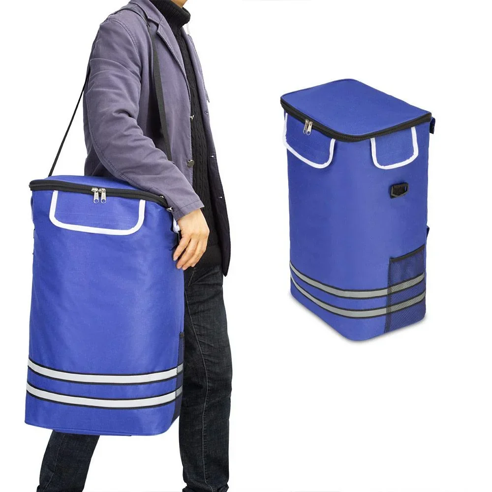 Einkaufswagen blau Aluminium 35L 31x24x54cm - 8