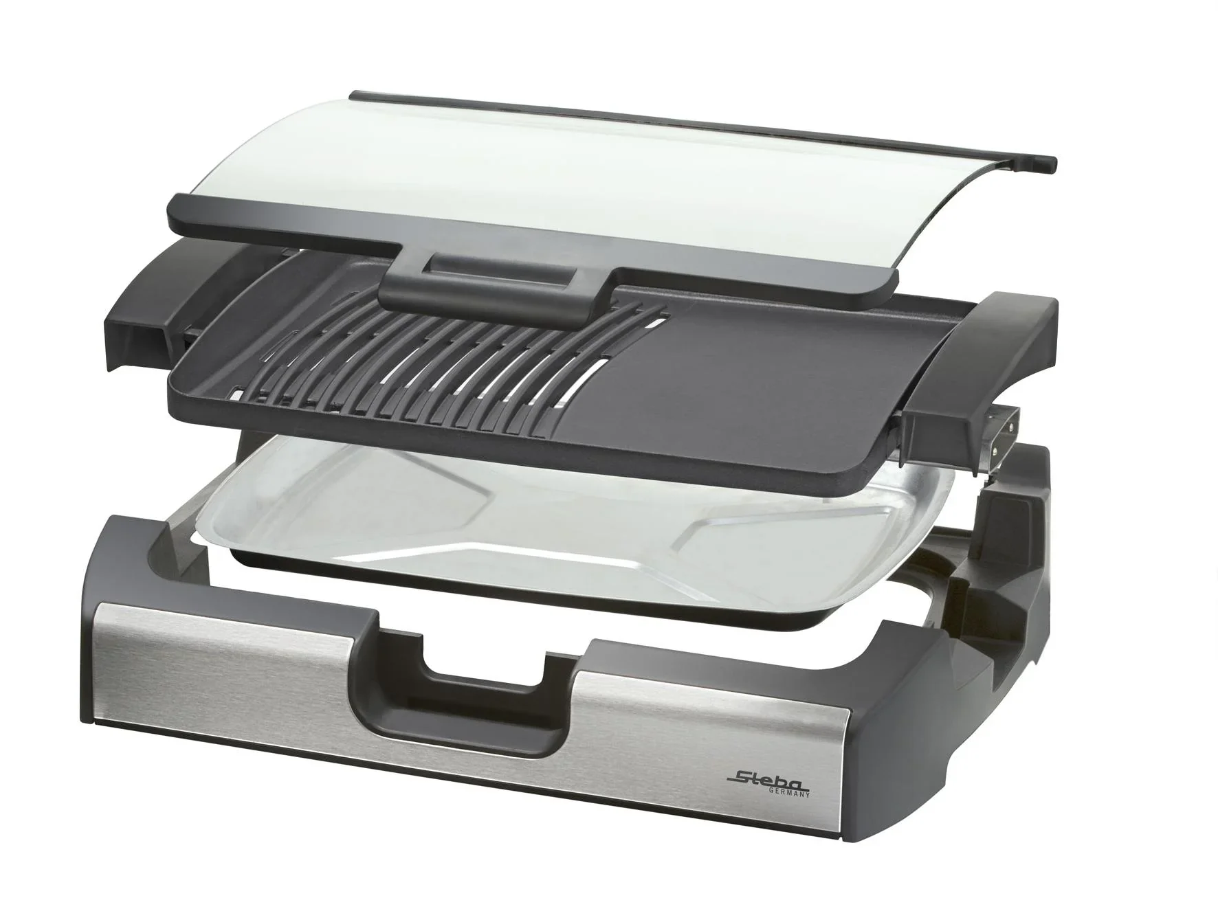 BBQ Tisch-Grill mit Glas-Deckel VG 200 - 2