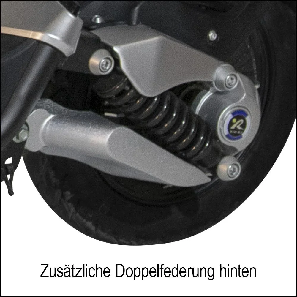 Design E-Roller "Max" 45 km/h schwarz - 0