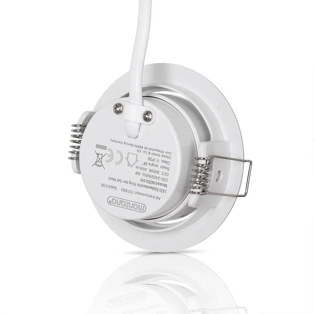 LED-Downlight Krog 6 Stück weiß - 0