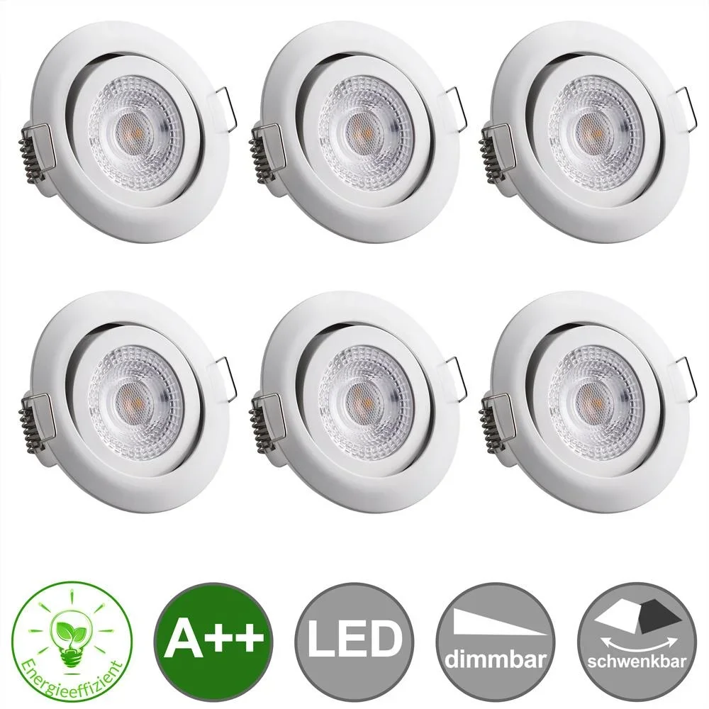 LED-Downlight Krog 6 Stück weiß - 2