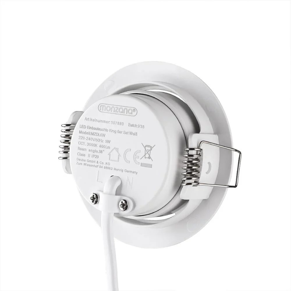 LED-Downlight Krog 6 Stück weiß - 4
