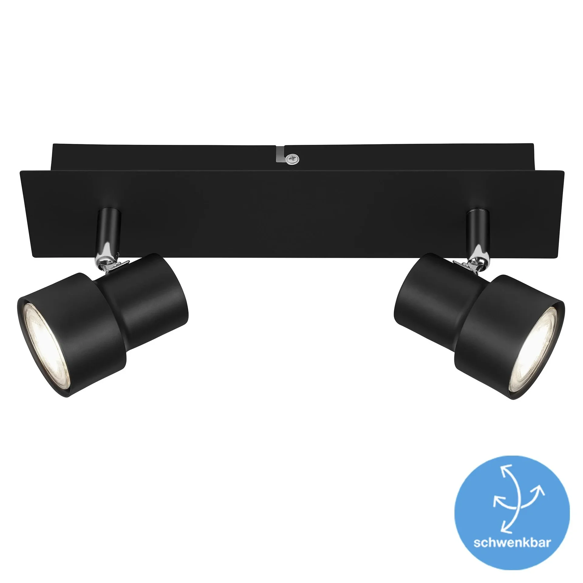 LED Deckenleuchte, 920 Lumen, 10 Watt, GU10, schwarz - 1