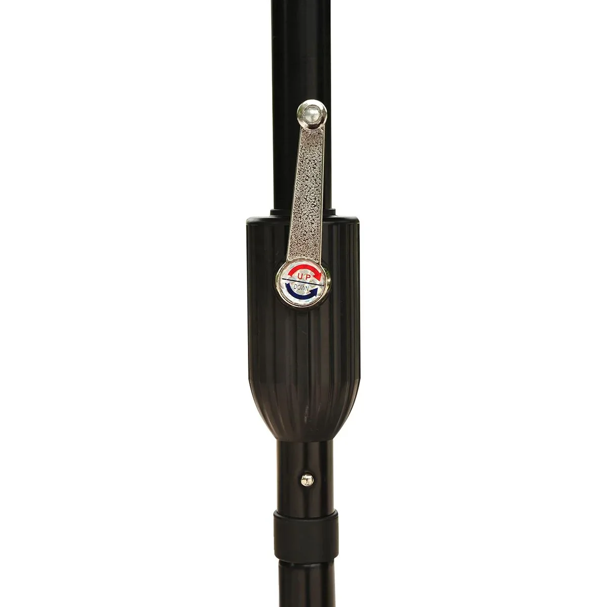 Knickschirm mit Handkurbel braun/schwarz - 1