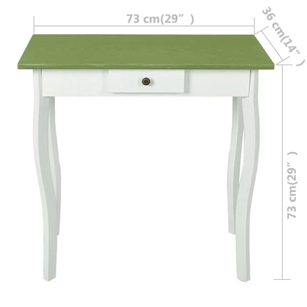 MDF-Wandtisch weiß und graubraun - 1