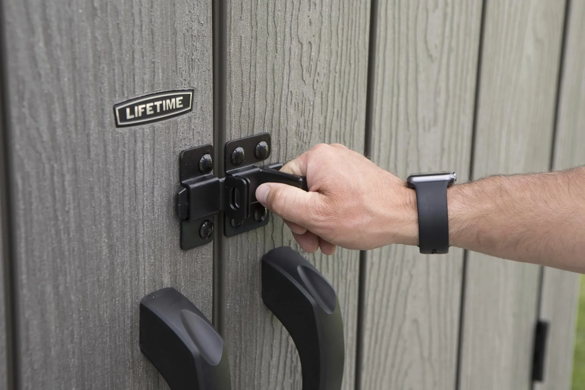 Kunststoff Premium Garten- und Geräteschrank Roughcut - 2