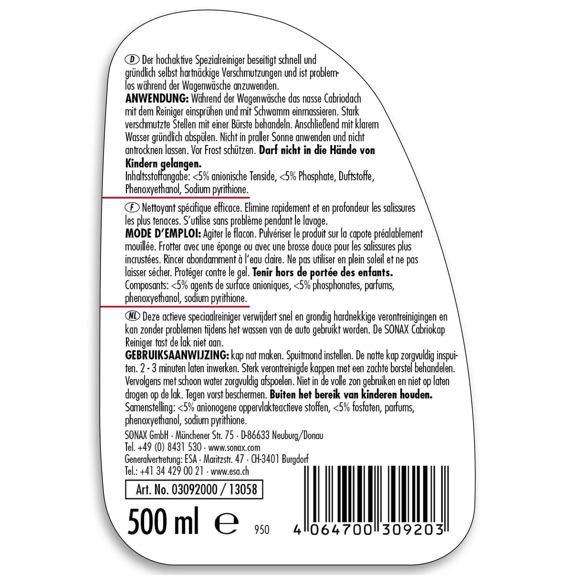 Cabrioverdeckreiniger 500 ml - 4
