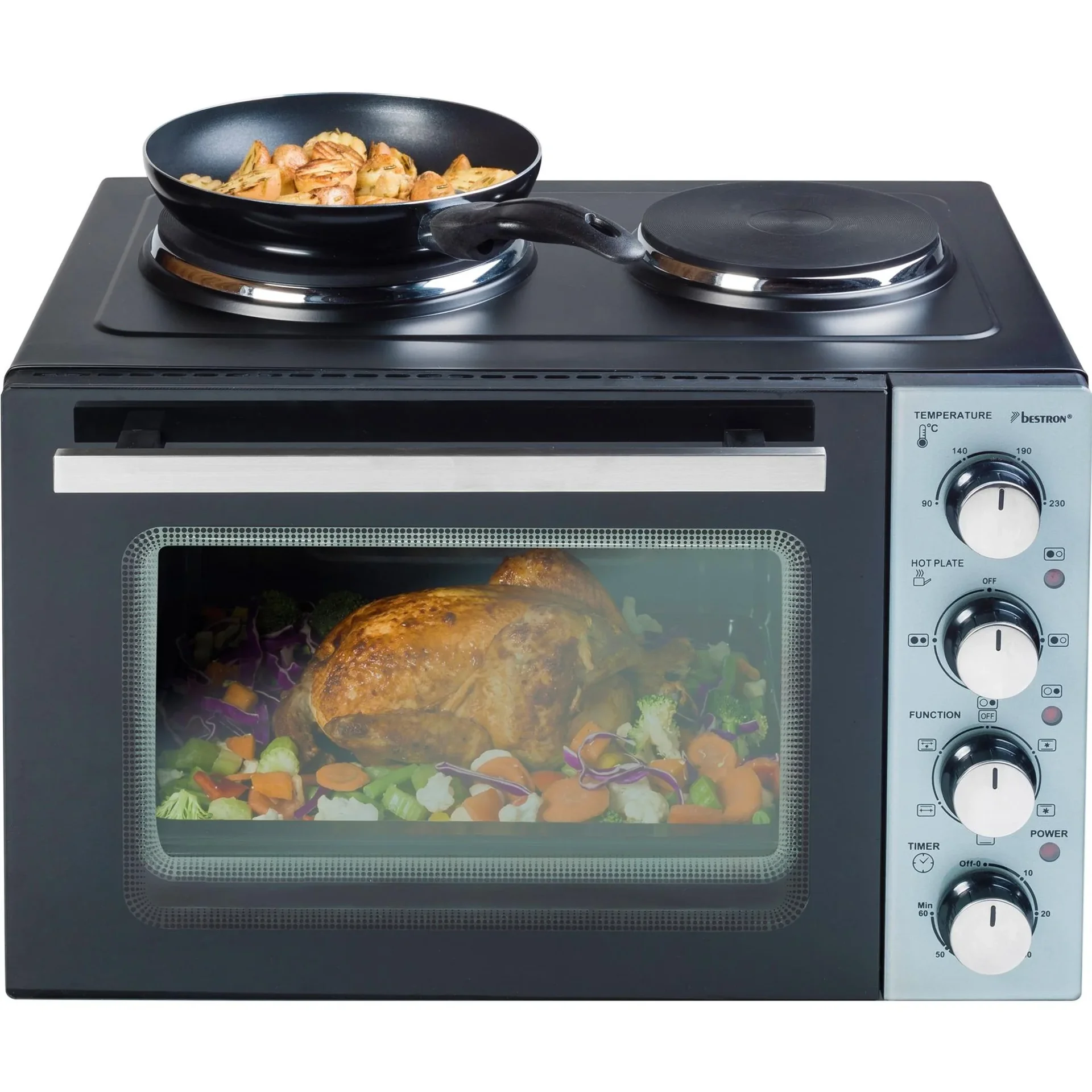 Kleinküche Grill- Backofen mit Grillspieß, 31 Liter - 2