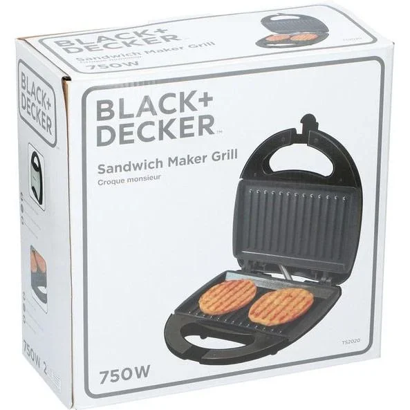 Toasteisen - rostfreier Stahl - antihaftbeschichtet - Kontrollleuchte - 750W - 1