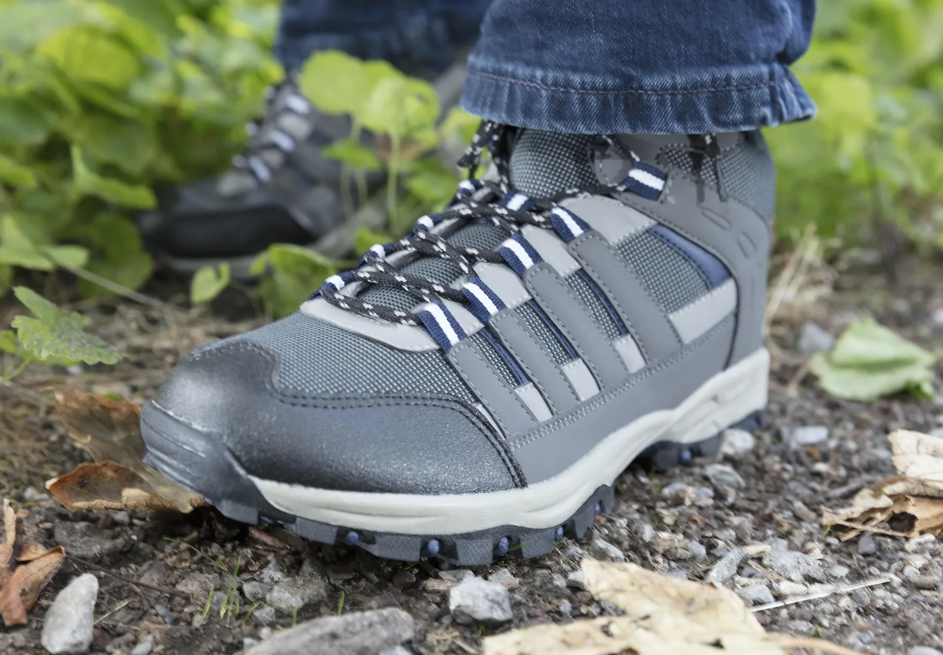 Trekkingschuh, Farbe grau/schwarz/blau, Gr.41 - 6