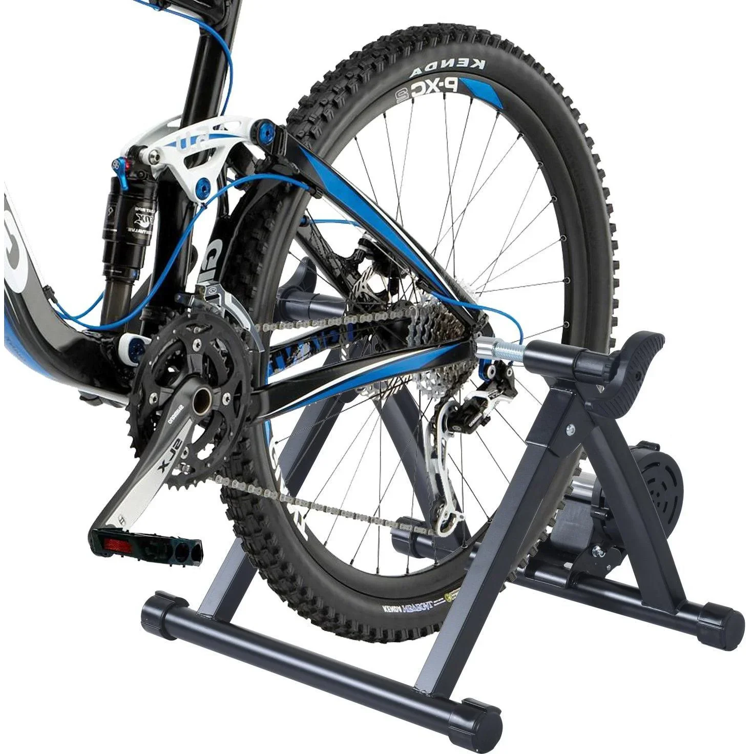 Rollentrainer Rennrad Magnetbremse Stahl schwarz - 0