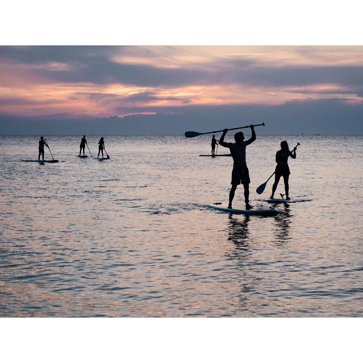 Pacific aufblasbares SUP Board - 305 cm - 6er Set - Weiß/Grün - 0