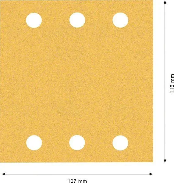 Schleifblatt C470, 115 x 107mm, K120 ,10x EXP - 8