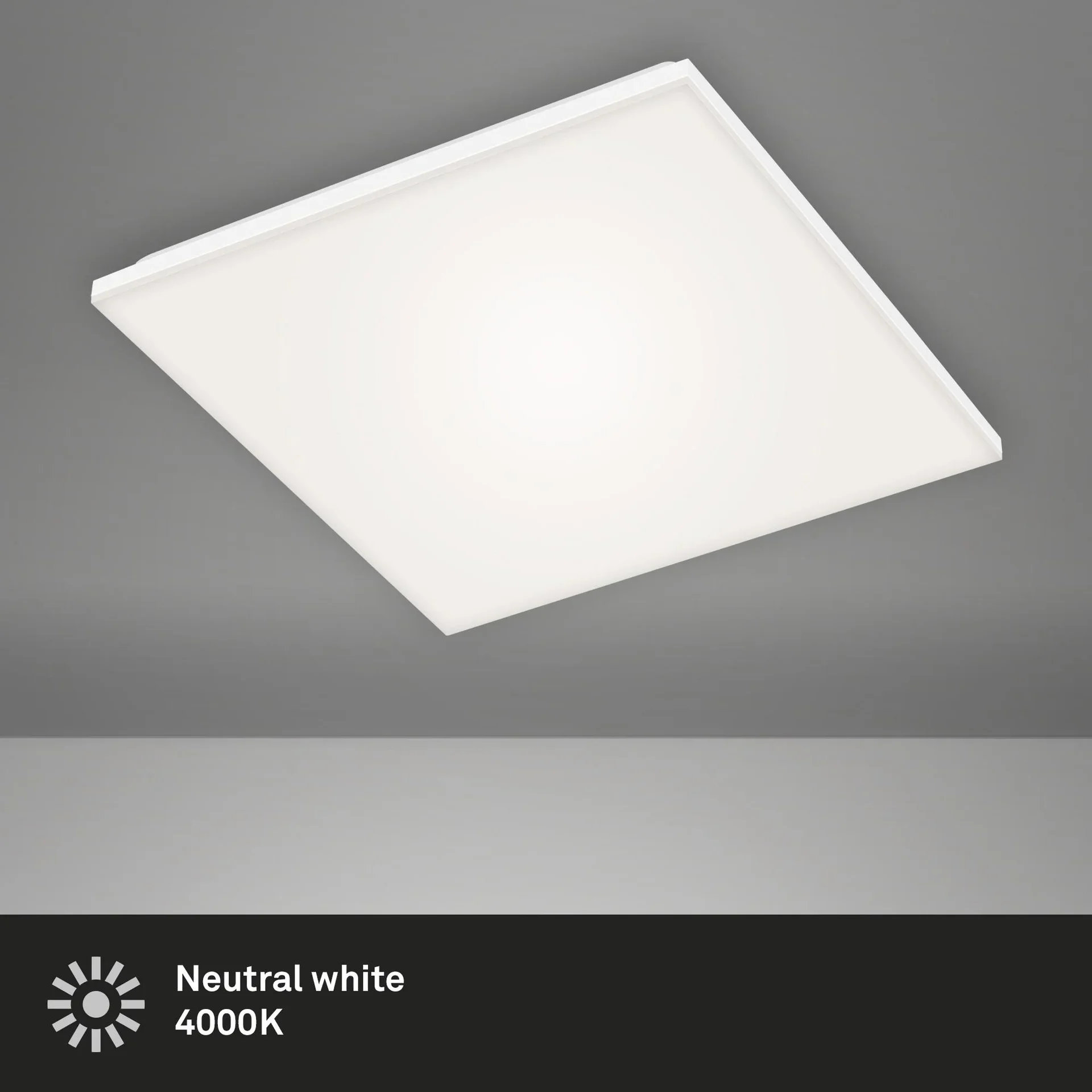 Rahmenloses LED Panel, rechteckig, 24 Watt, weiß - 3