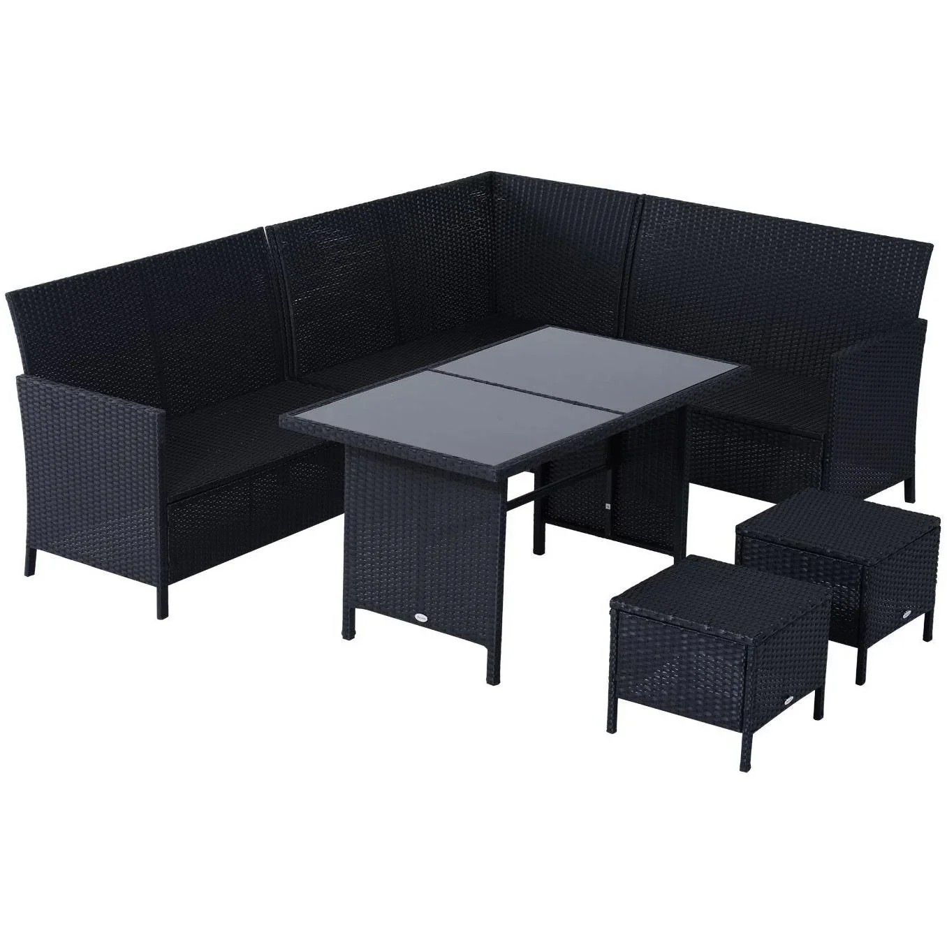Polyrattan Sitzgruppe als 18-teiliges Set - 2