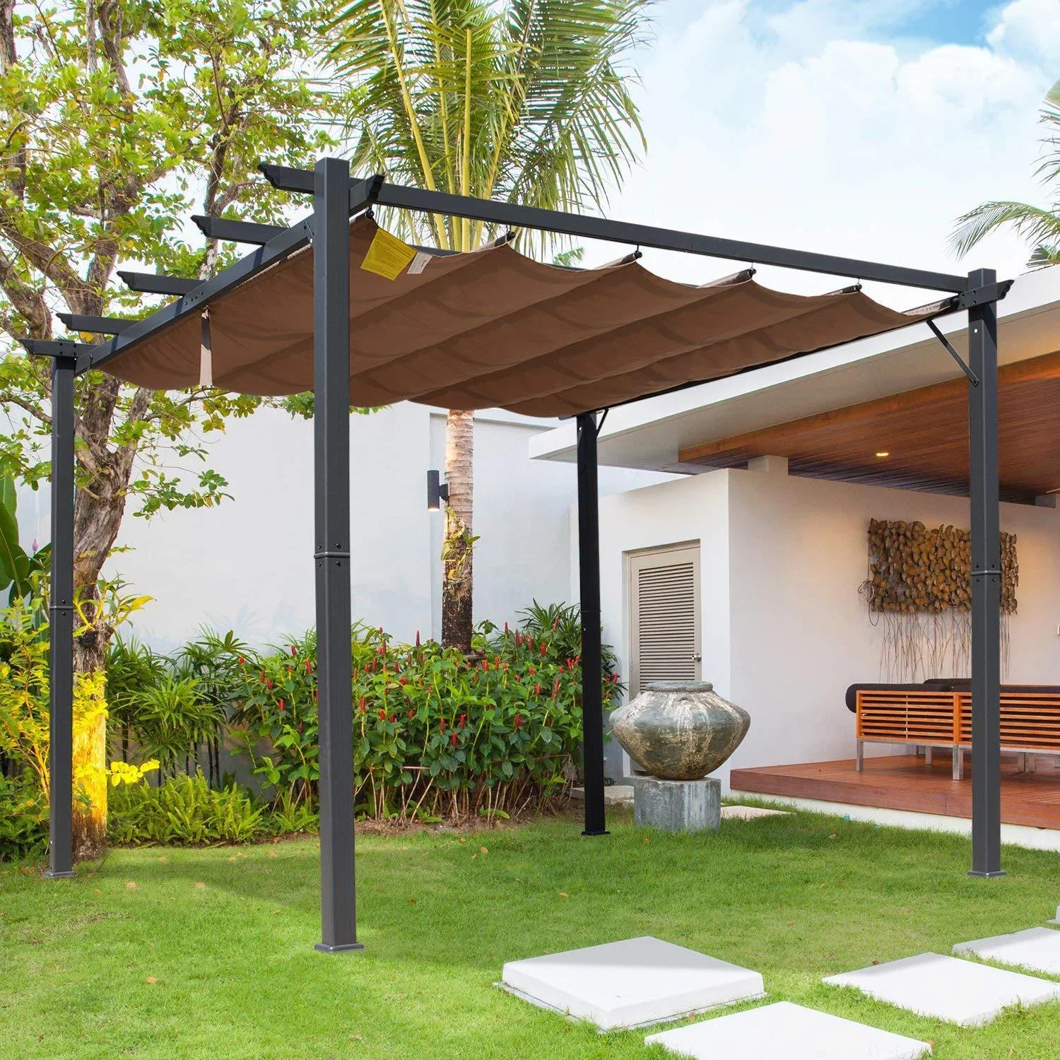Pergola mit Schiebedach - 5