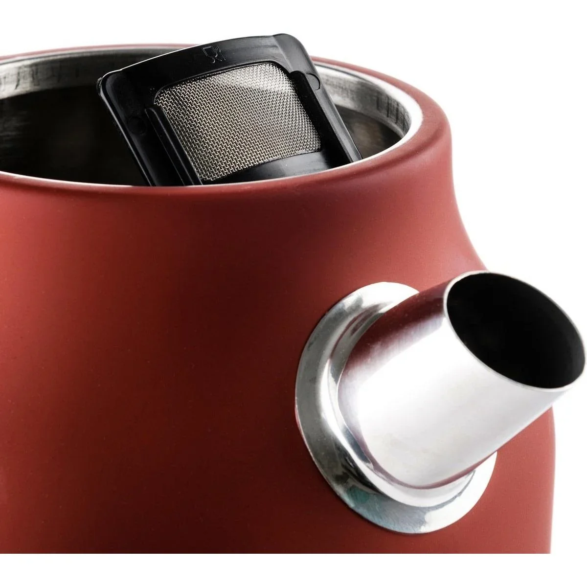 Retro-Wasserkocher - 1,7 Liter - Rot - 1