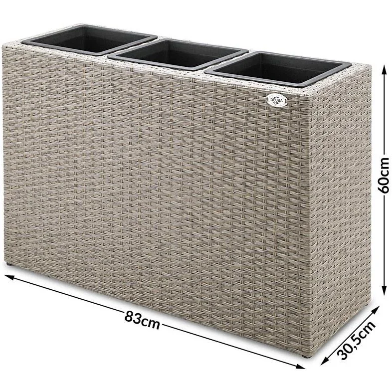 Stehender Blumentopf creme 83x30,5x60cm - 2