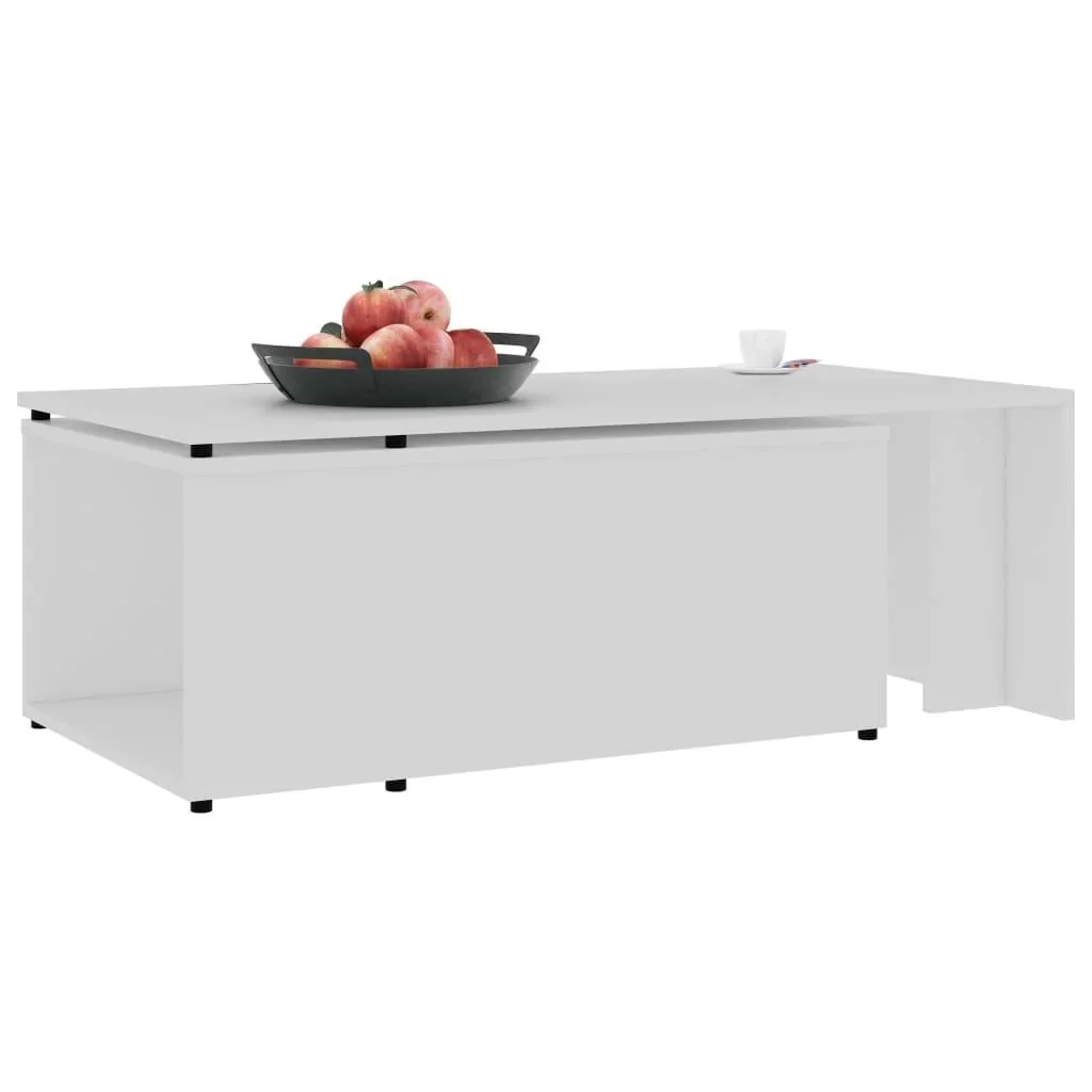 Couchtisch 150x50x35 cm Spanplatte weiß - 2