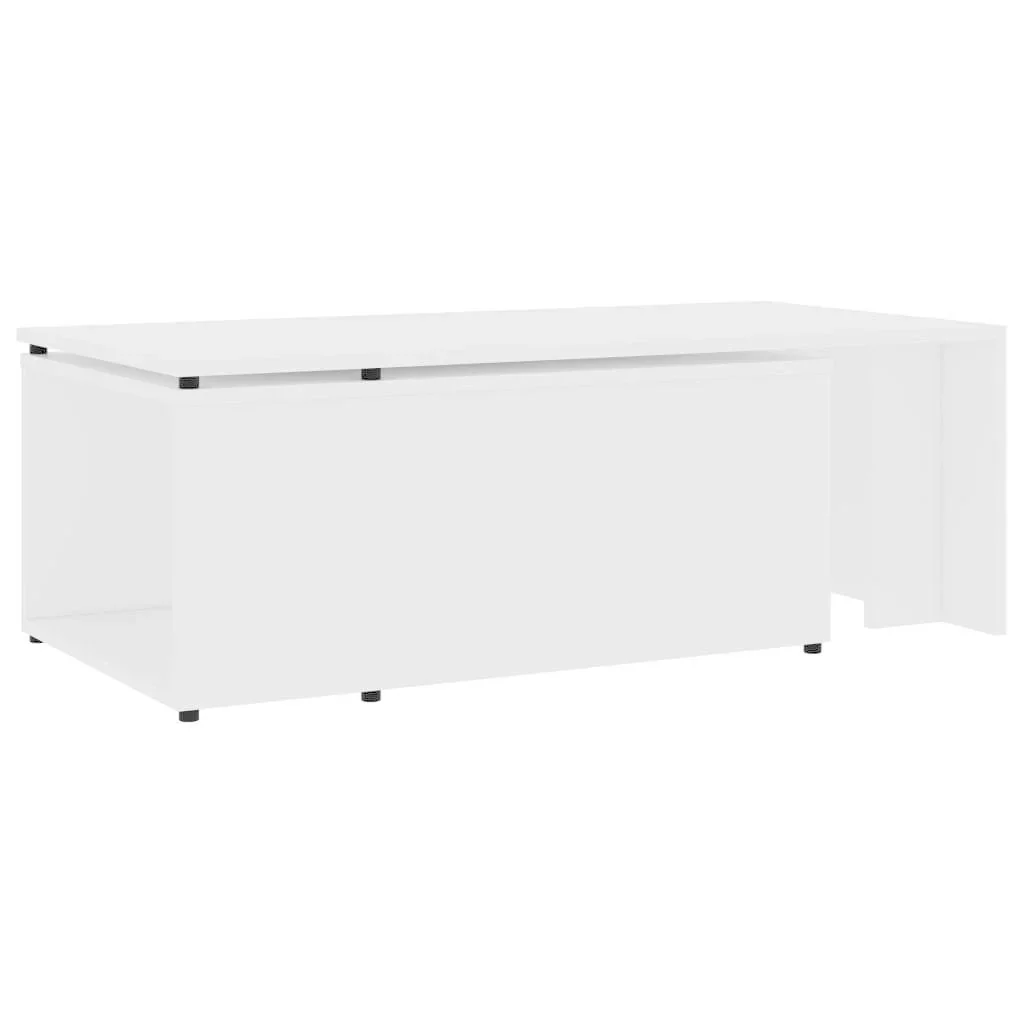 Couchtisch 150x50x35 cm Spanplatte weiß - 3
