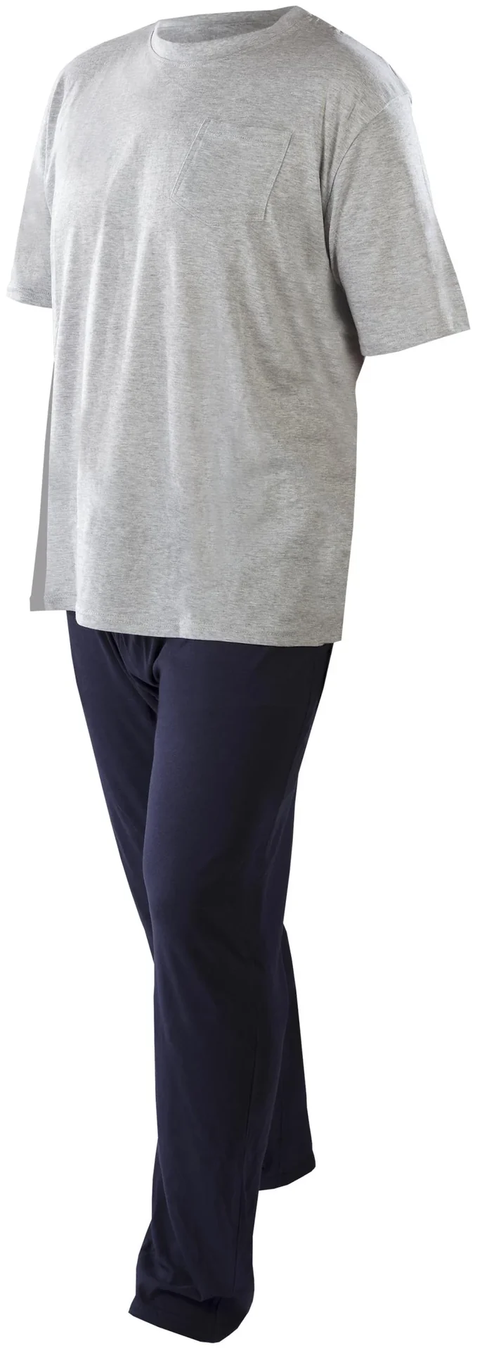 Herren Pyjama, Farbe grau/marine, Gr.M - 7