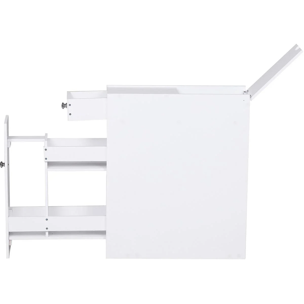 Schubladenschrank schmal weiß - 4