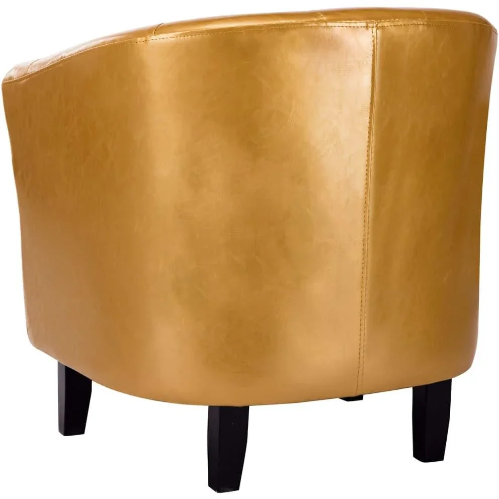 Schalensitz Kunstleder gold - 0
