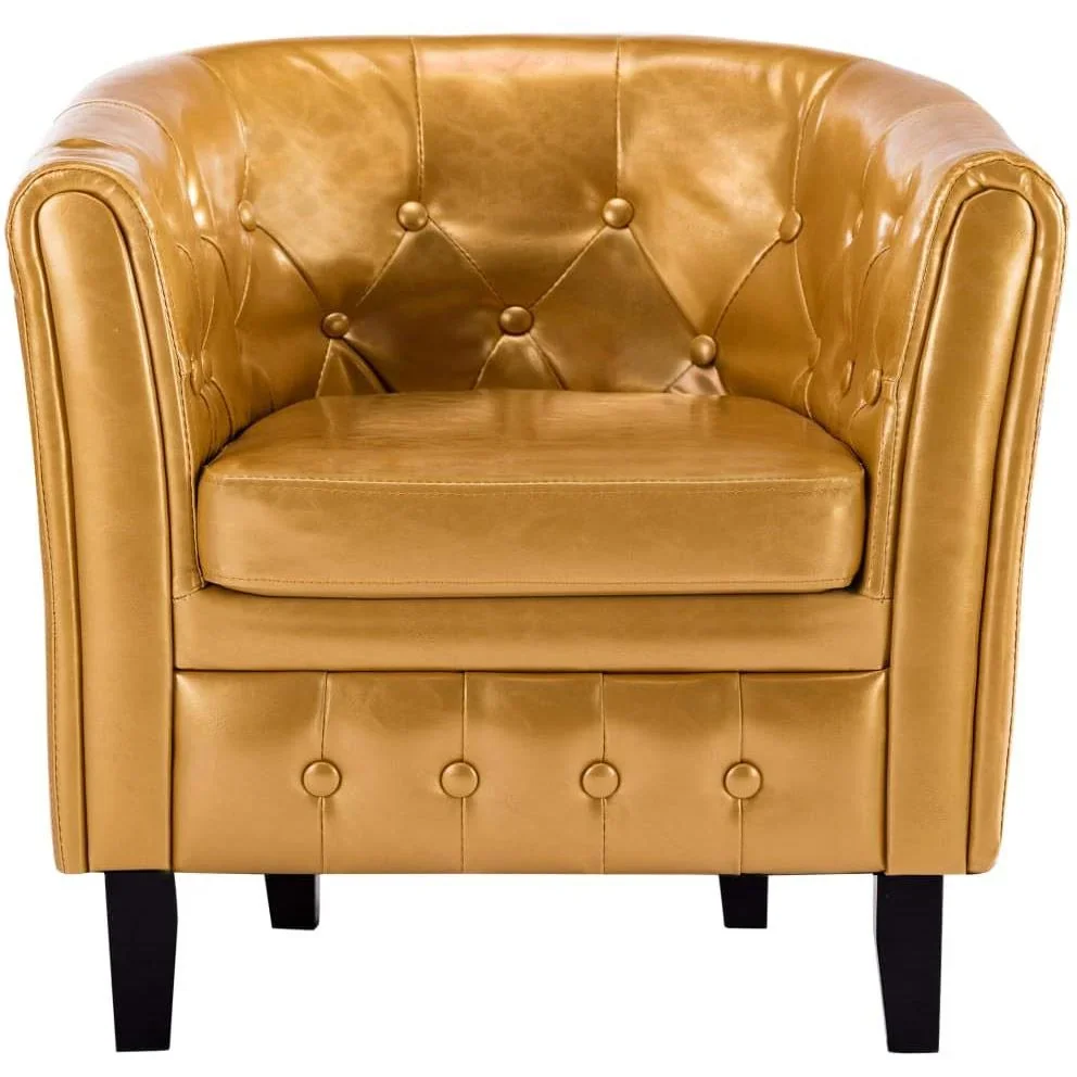 Schalensitz Kunstleder gold - 4