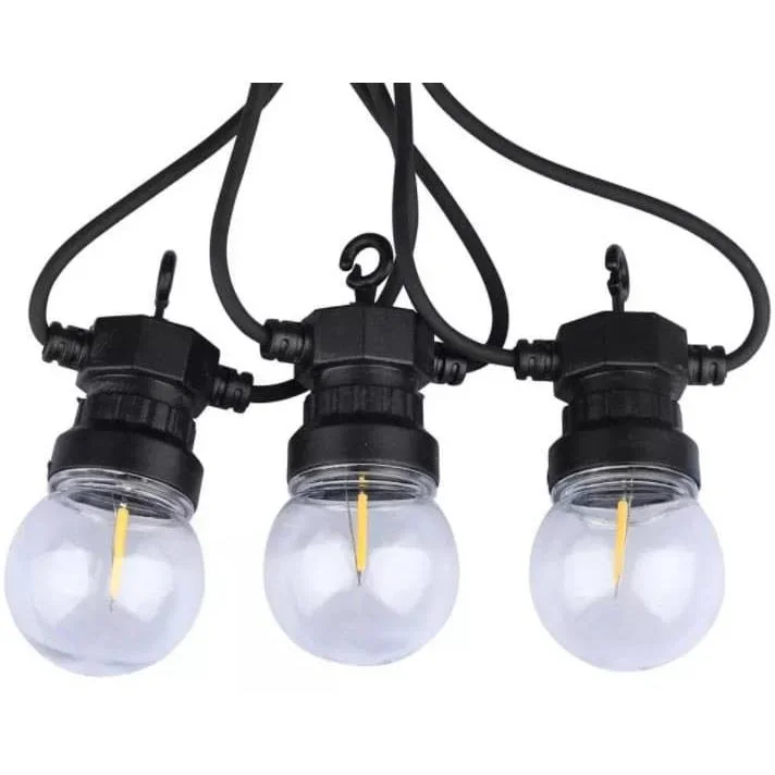 VT-71510 LED-Piercing-Kabel - 5 Meter - Mit Stecker - 10x 0,6w LED-Lampen - 0