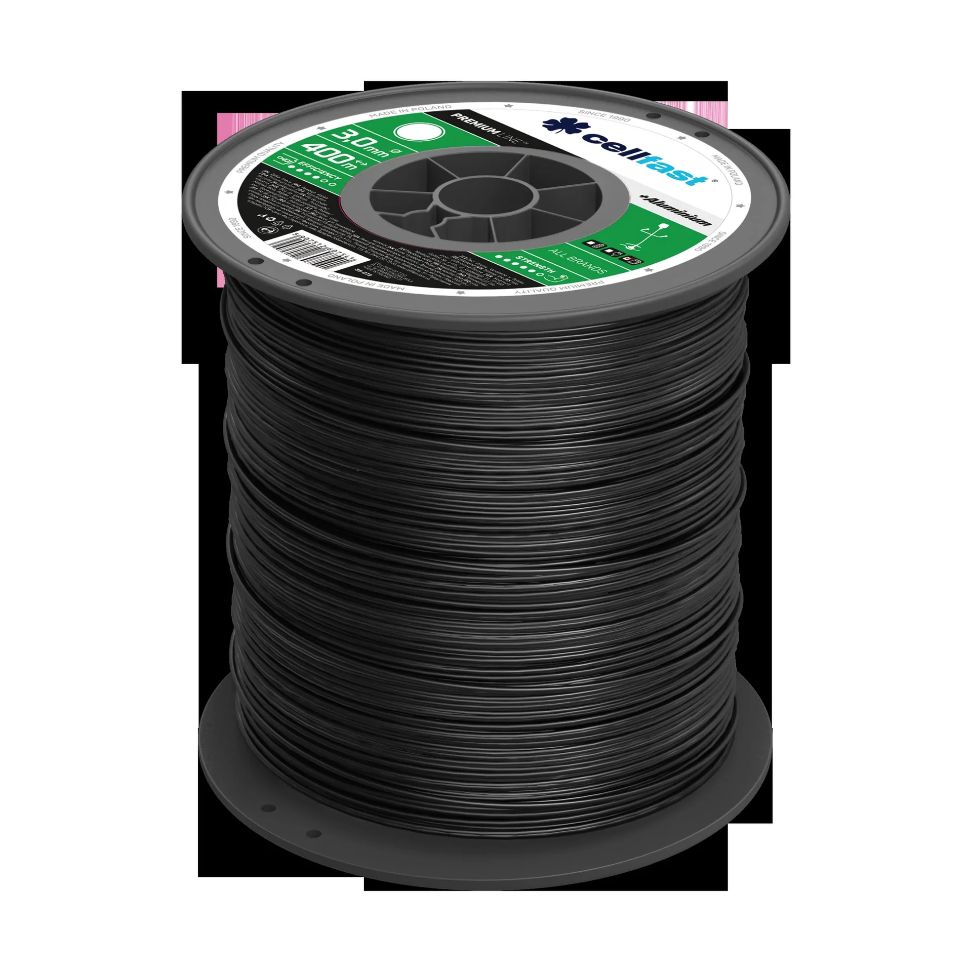 PREMIUM Mähfäden auf Spule 3,0  mm x 400 m Rund - 0