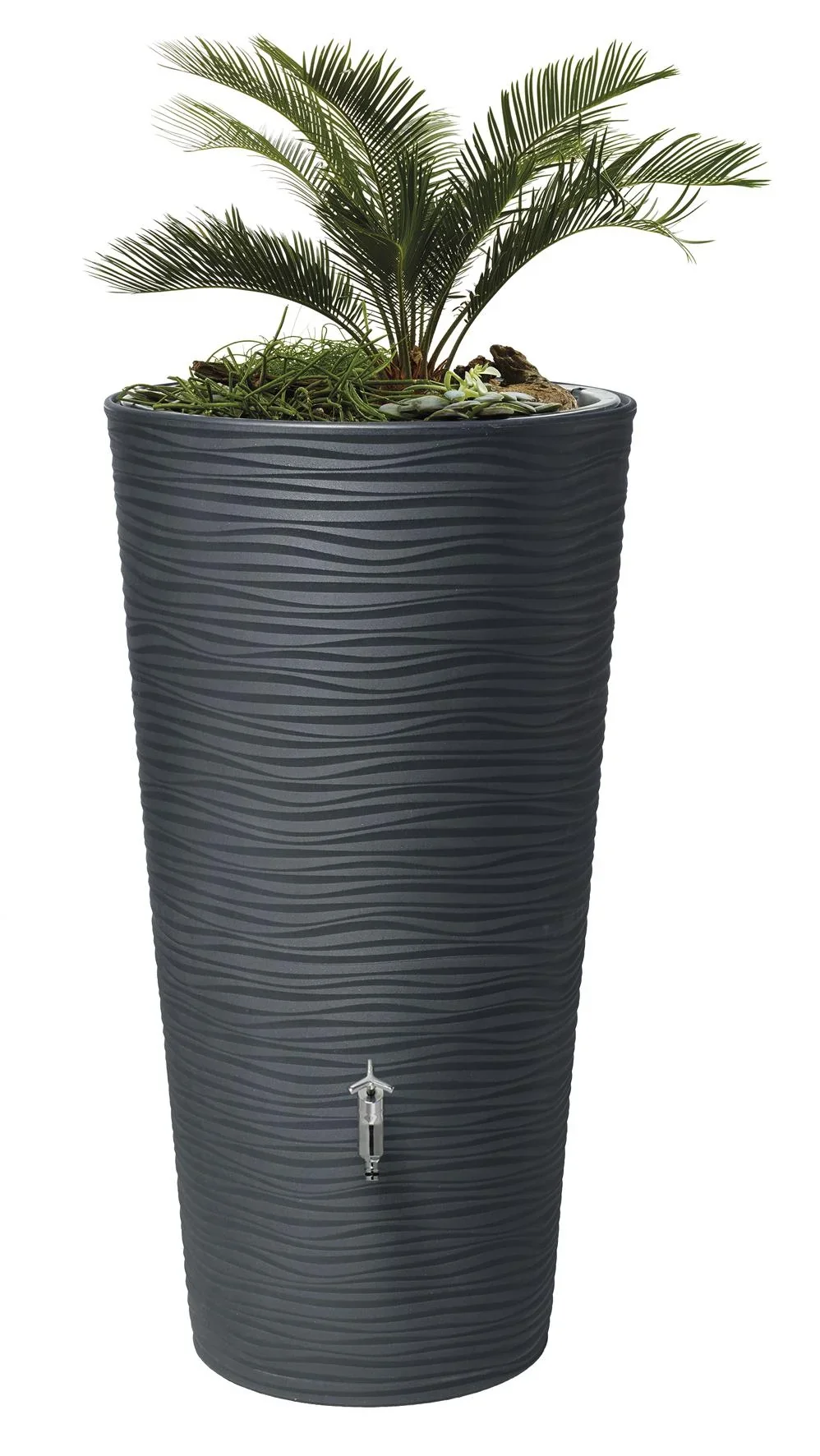 Regenspeicher / Regentonne NATURA 2in1 210 L, graphite grey - 1